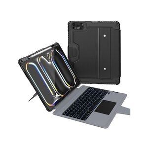 Nillkin iPad Pro 13 M4 Keyboard Case Magic Trackpad Backlit Rugged Black